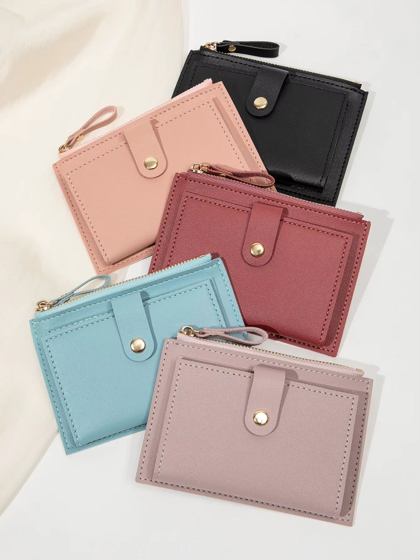 SlimChic Ultra-Thin PU Leather Mini Card Wallet