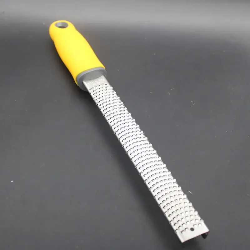 Stainless Steel Cheese Grater & Lemon Zester with Non slip Comfort Handle Multifunctional Kitchen Grater Cutter