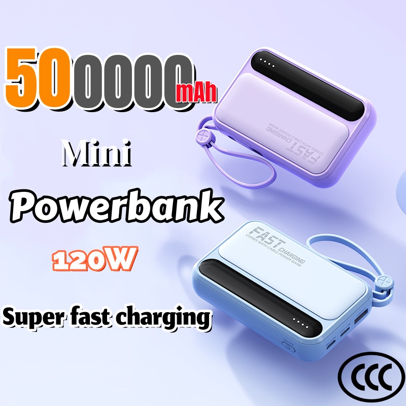 Ultimate Large Capacity Power Bank with Built In Cables & Digital Display Portable Charger