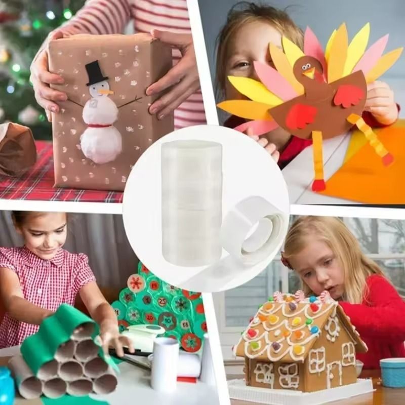 Transparent Double-Sided Adhesive Dots – Removable Balloon Glue for Party Decor (100–500pcs)