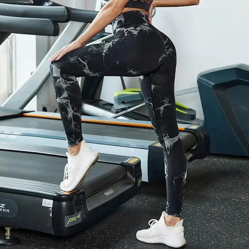 Women's Seamless Tie-Dye Yoga Leggings