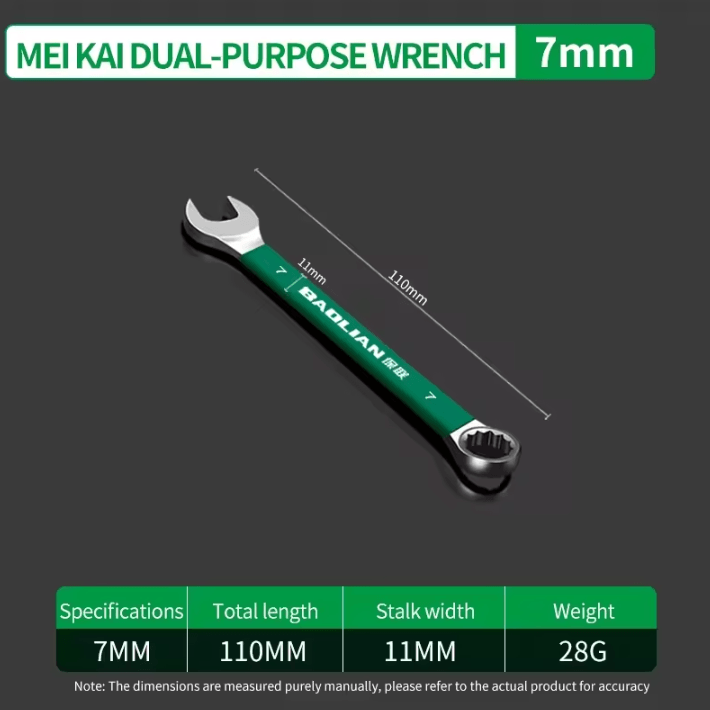 BaoLian Durable Wrench – 8–30mm Plum Blossom Double-Ended Auto Repair Tool