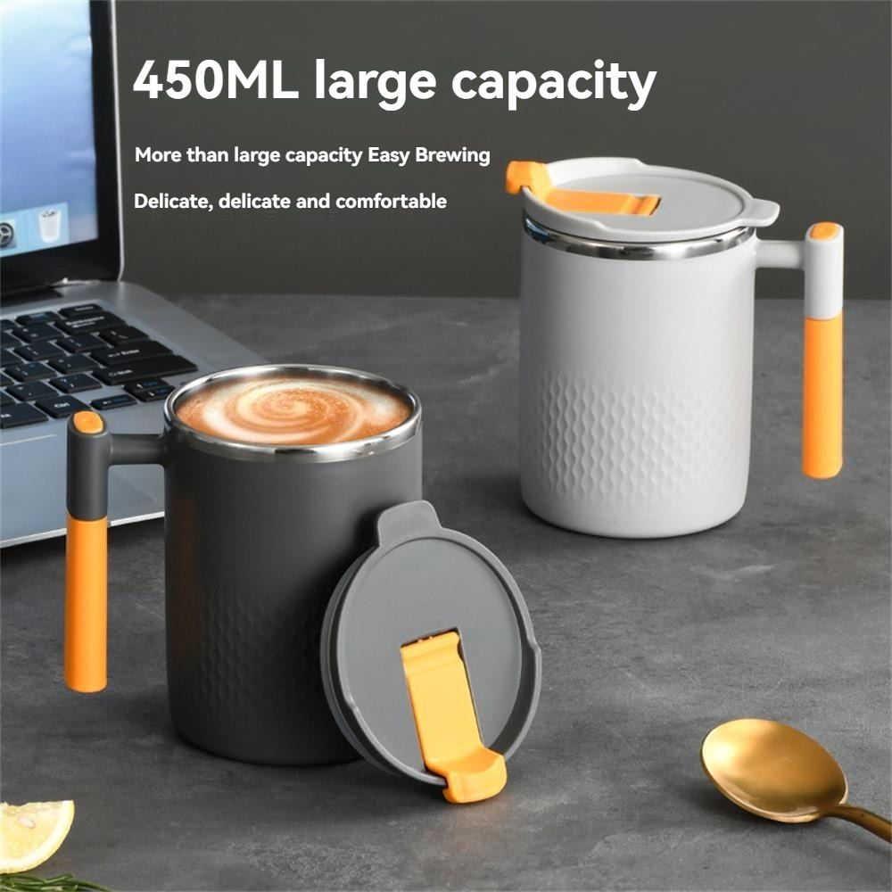 Stainless Steel Double Layer Tea & Coffee Mug – Leak-Proof Japanese Style