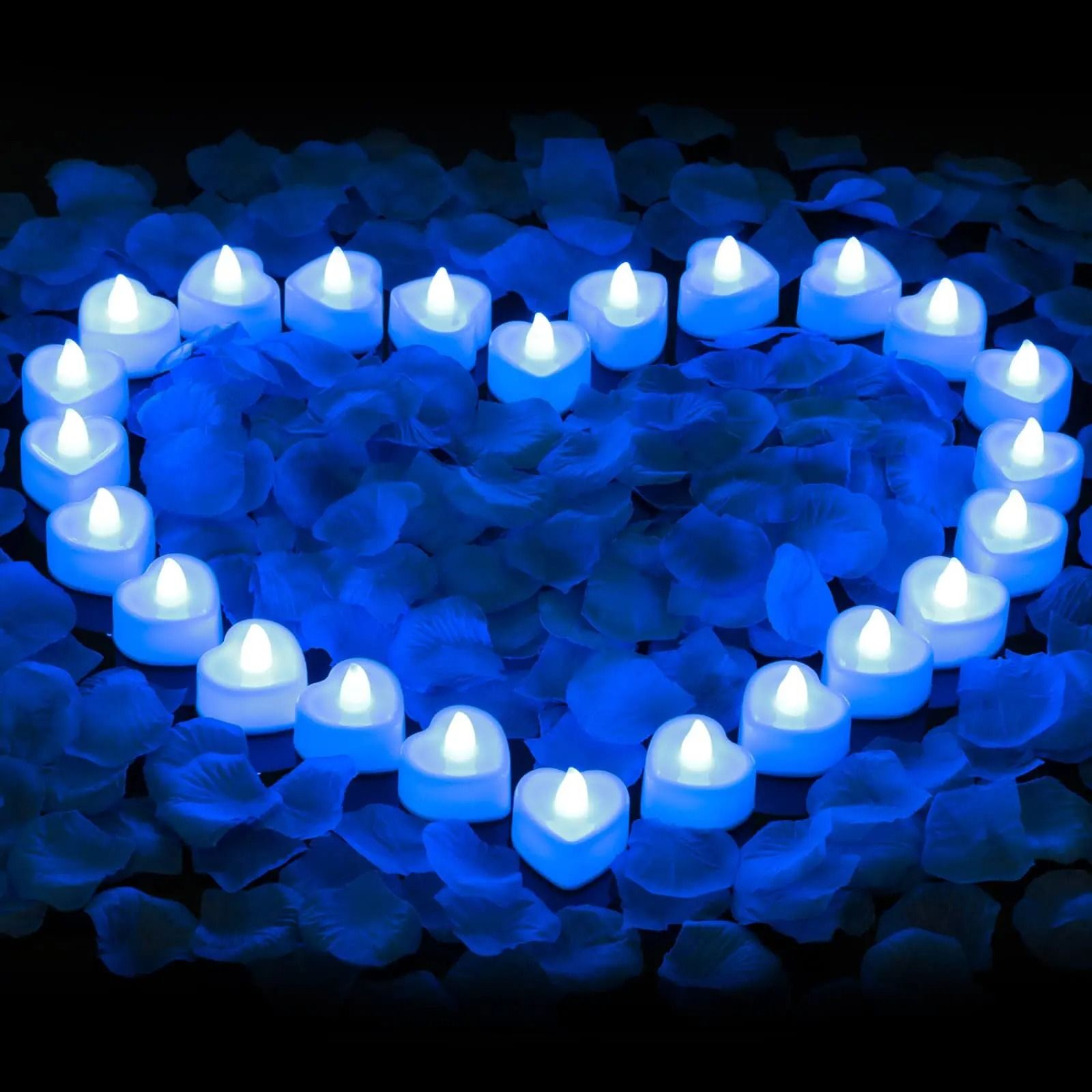 24-Piece Red Shell Flameless LED Tea Lights