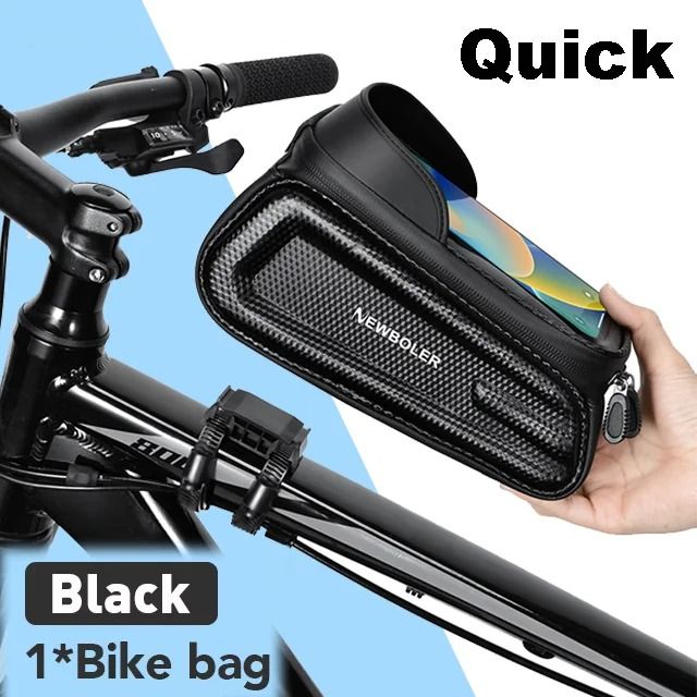 NEWBOLER Waterproof Bicycle Top Tube Bag – Touch Screen Phone Case