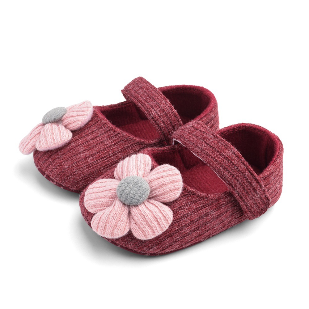Baby Girls Cotton Shoes Retro Style Spring Autumn Prewalkers, Infant Soft Bottom Toddler First Walking Shoes
