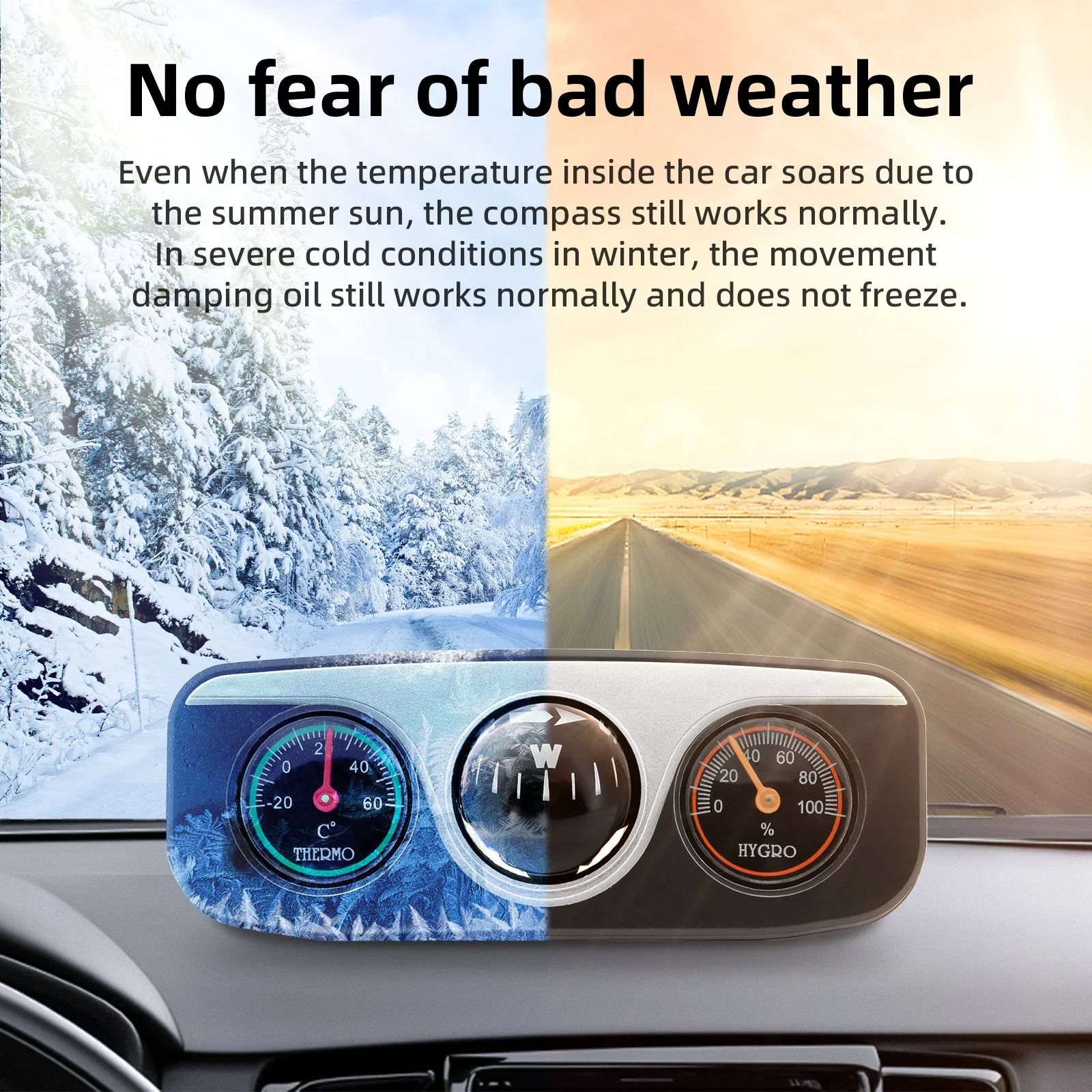 3-in-1 Dashboard Marine Navigation & Climate Station