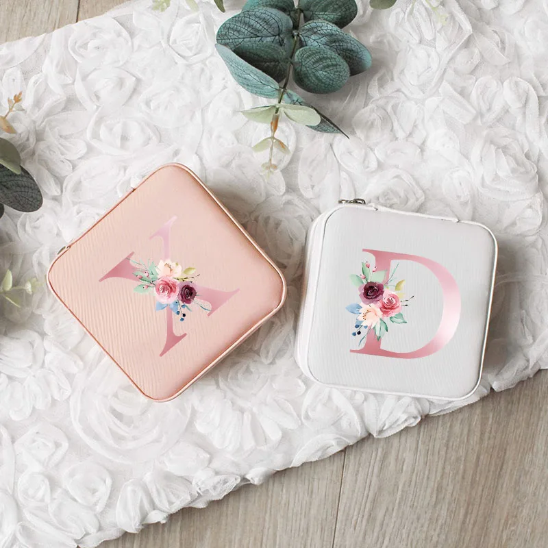 Elegant Jewelry Box for Bridesmaid Proposal Gift, Customised Jewelry Storage Box, Ring Box for Wedding Ceremony