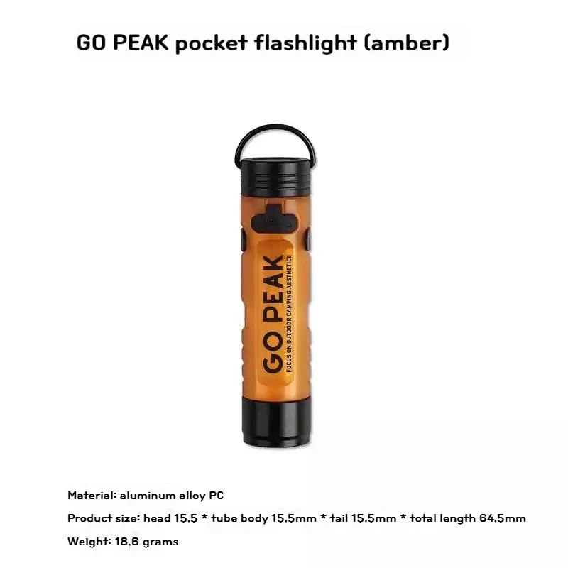 PocketGlow Mini Keychain Flashlight - Ultra-Compact Everyday Carry LED Light