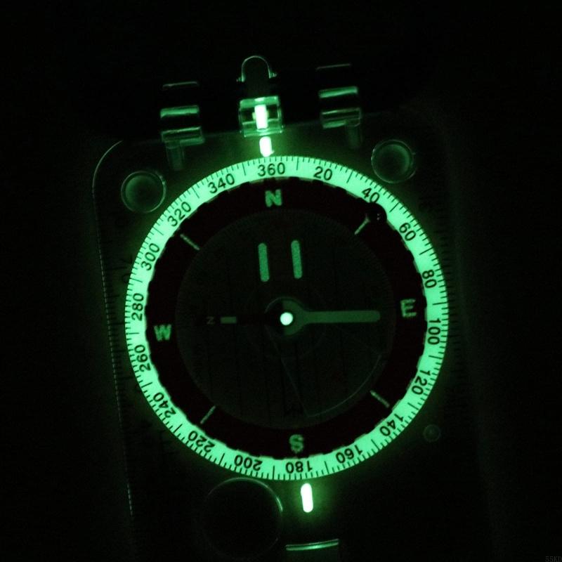 Waterproof Camping Compass with Night Glow Accurate Hiking Navigation Tool