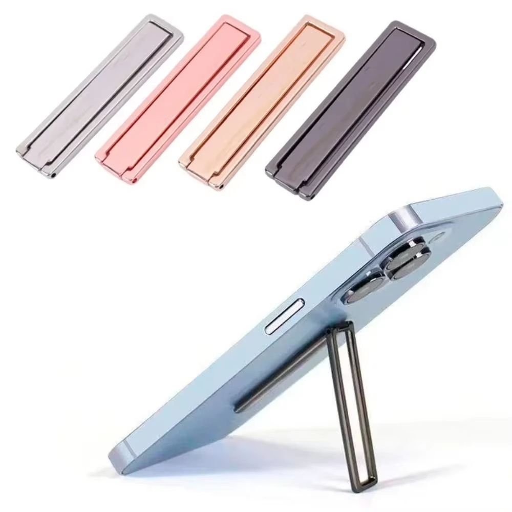 Ultra-Thin Foldable Metal Phone Holder Stand Universal Desktop Kickstand