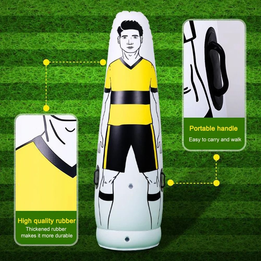 Inflatable Soccer Training Mannequin Free Kick Practice Dummy 160cm