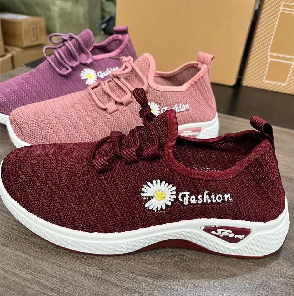 Women Breathable Mesh Running Sneakers Lightweight Casual Shoes