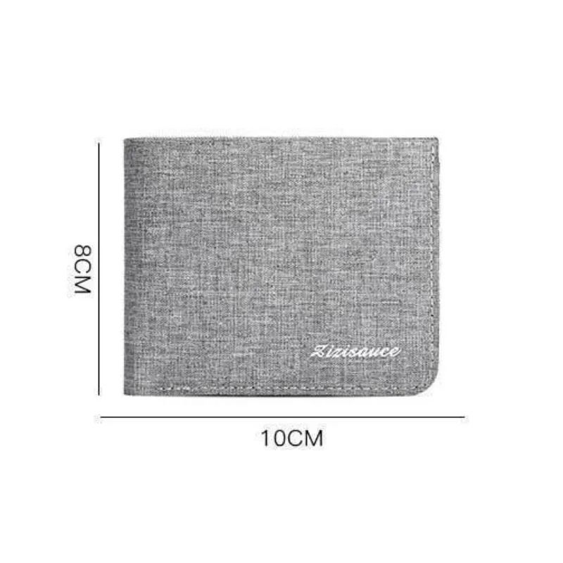 Slim Canvas Bi Fold Wallet