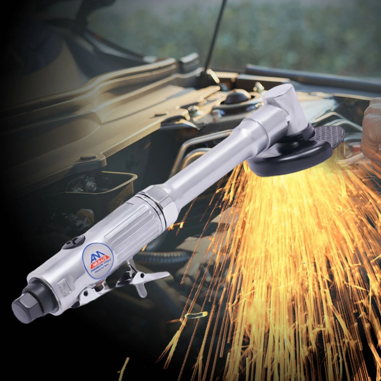 Pneumatic Angle Die Grinder, Polisher Cutting Tool for Metal, Air Tool for Cut Off Work
