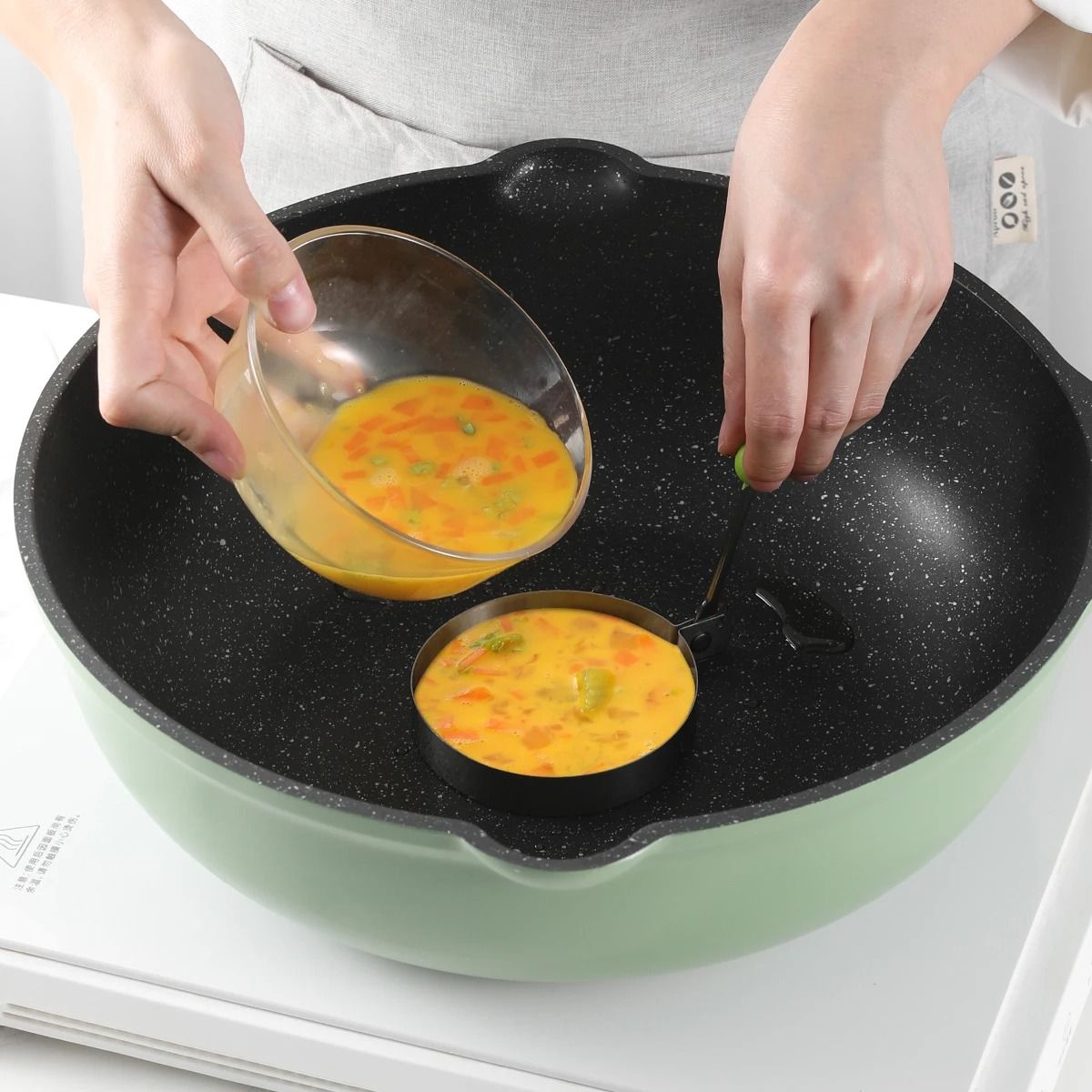 PerfectRound Stainless Steel Fried Egg Ring and Pancake Mold
