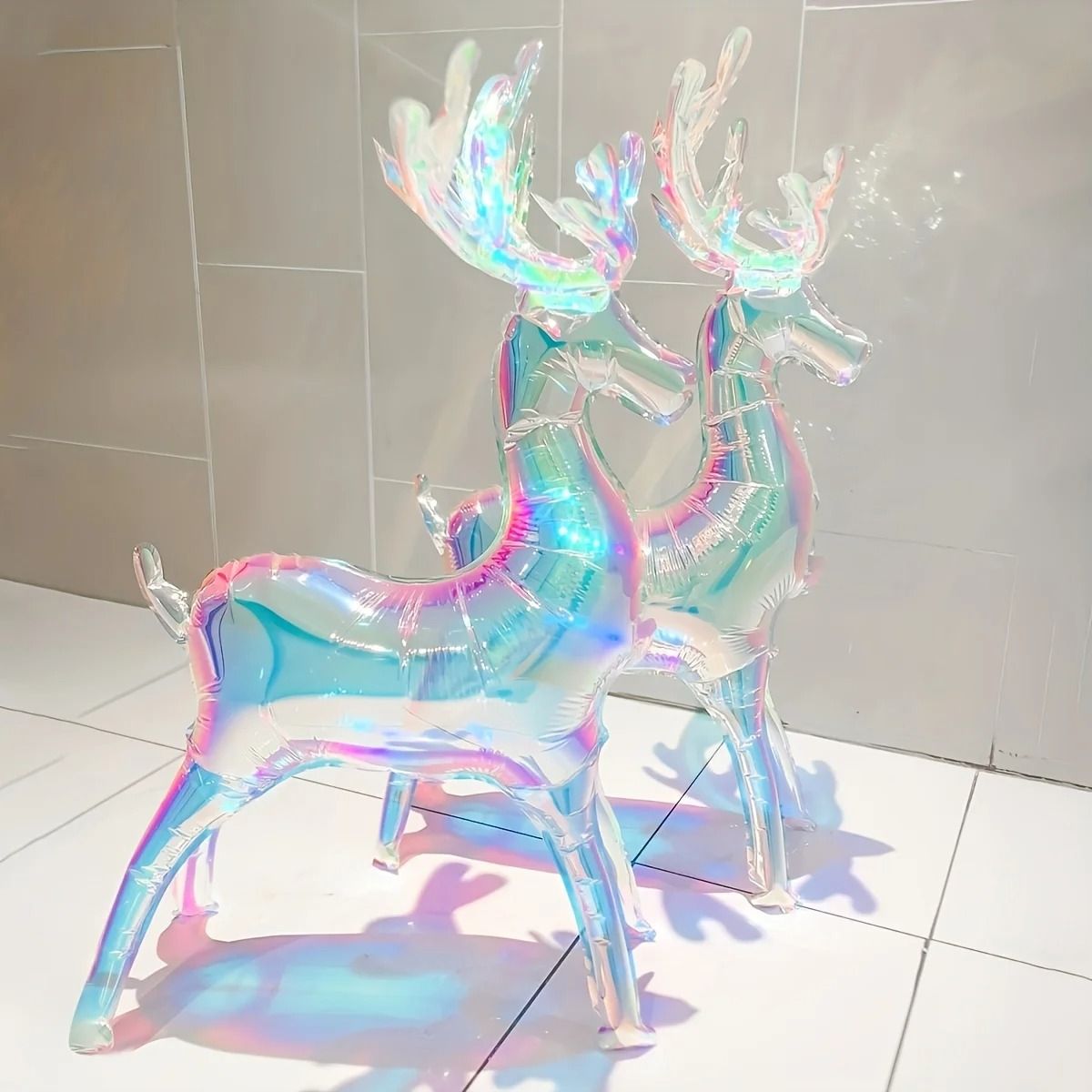 Colored Deer Aluminum Balloon Decoration