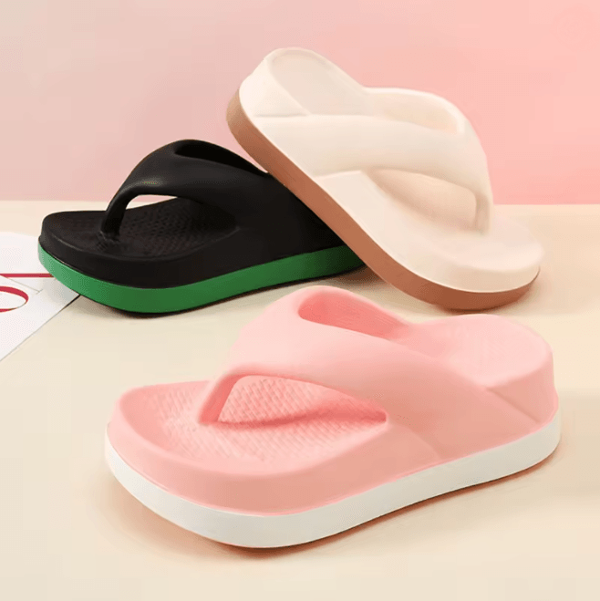 BreezeWalk Women Summer Beach Flip Flops Anti Slip Casual Sandals