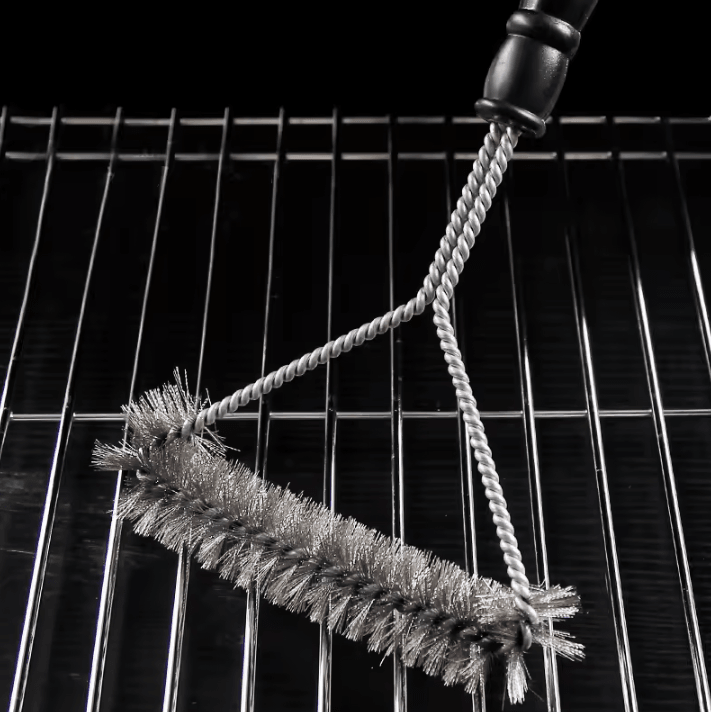 BBQ Grill Cleaning Brush with Stainless Steel Bristles for Barbecue Accessories