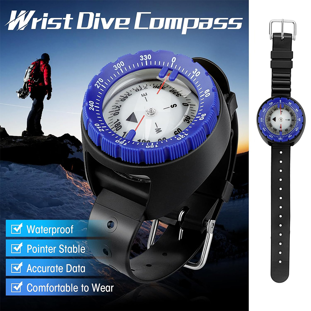 Digital Underwater Diving Compass  Waterproof Professional Scuba Navigator Watch for Swimming & Outdoor Adventures