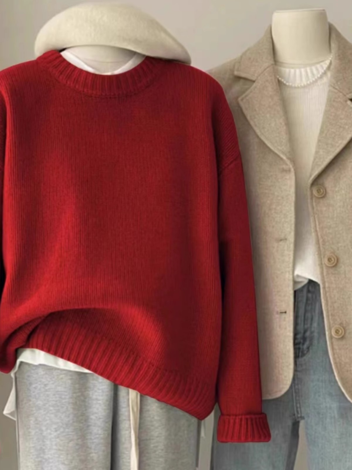 Women's 100% Cashmere Crewneck Sweater Soft Lightweight Luxury Knit