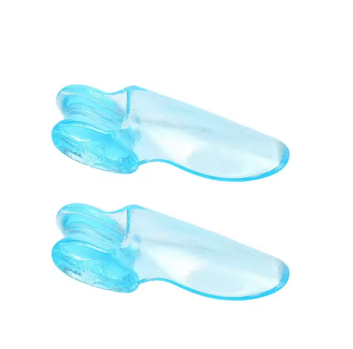 2-Piece Silicone Toe Splitter Hallux Valgus Alignment & Toe Separation Sleeves