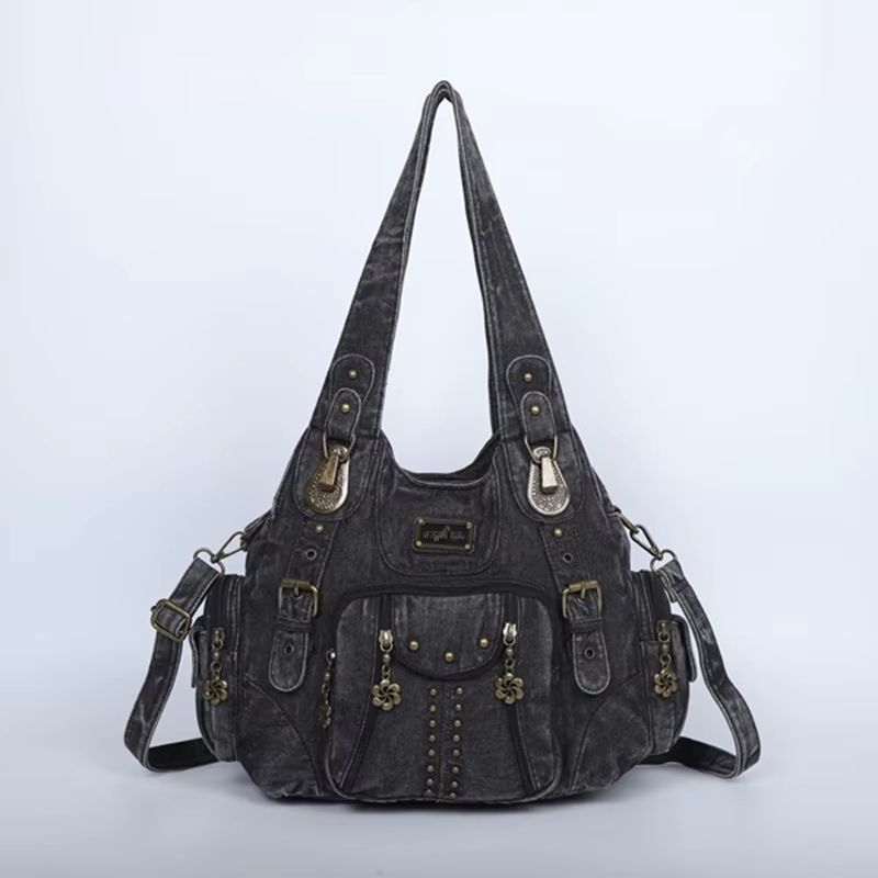 Angelkiss PU Leather Women's Handbag Shoulder Bag Large Fashion Satchel