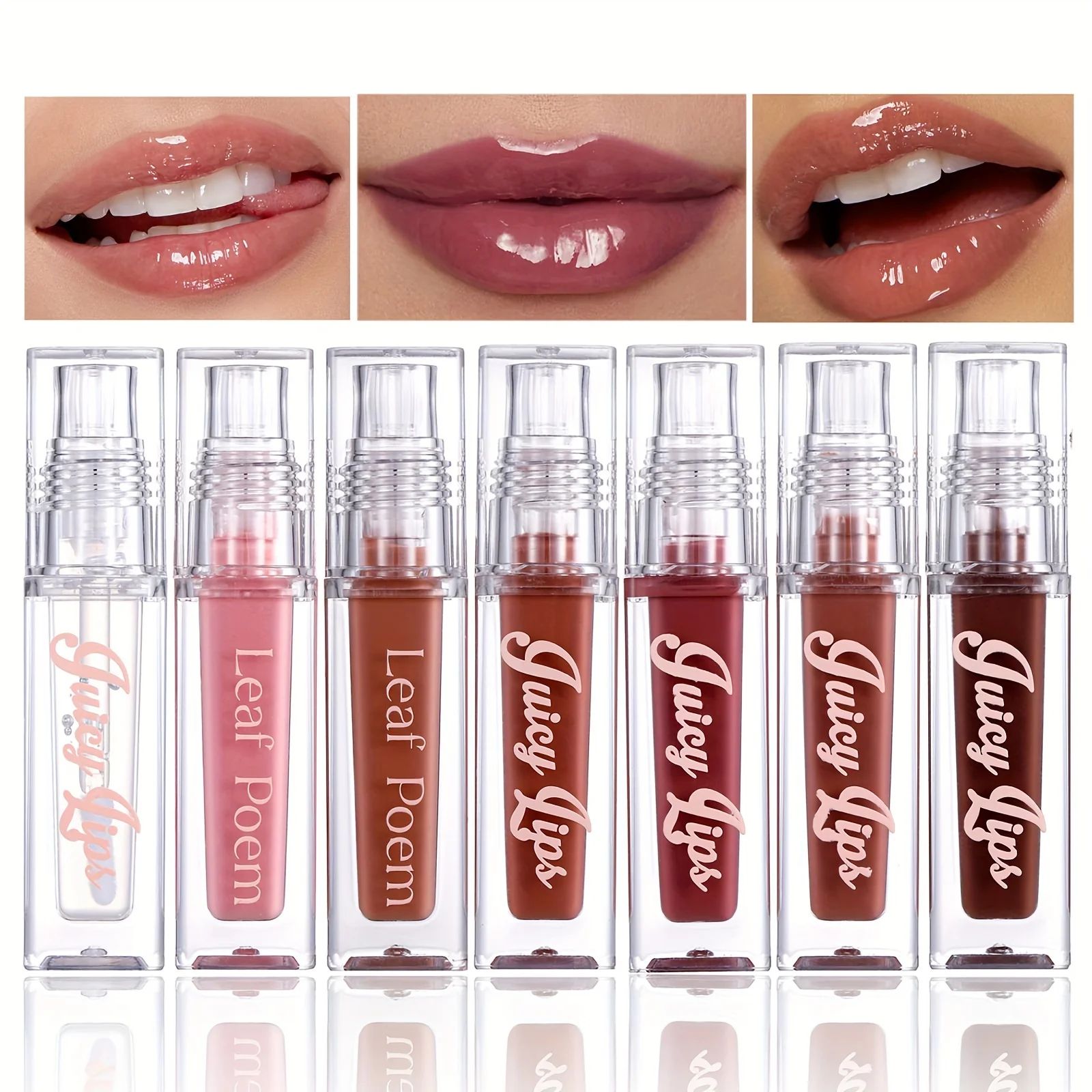 Hydrating Crystal Lip Oil – Plumping Tinted Gloss for Soft, Shiny Lips