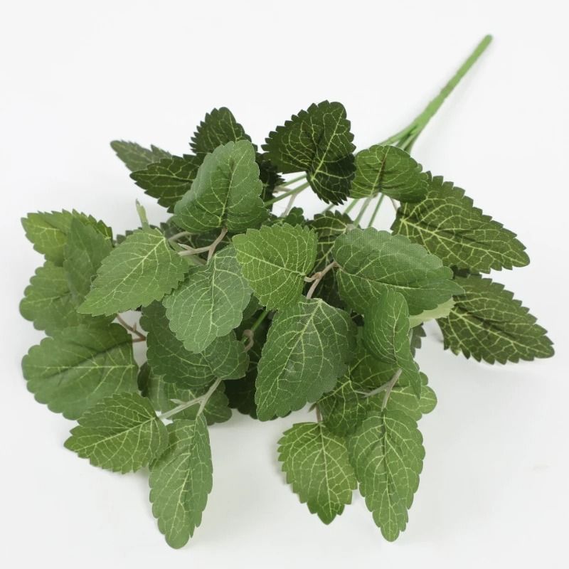 Artificial Plants Leaves Silk Tortoiseshell Leaf Dieffenbough Fake Green Plant Living Room Decor