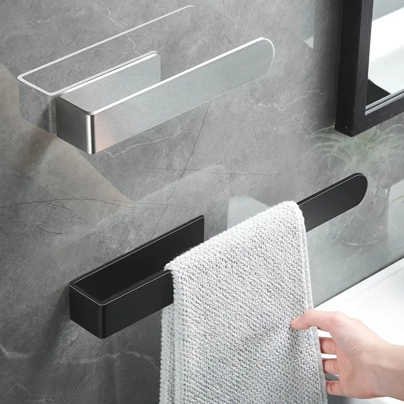 Towel Rack Non-punched, Self-adhesive Bathroom Rack, Kitchen Towel Hand Towel Rack, Household Items