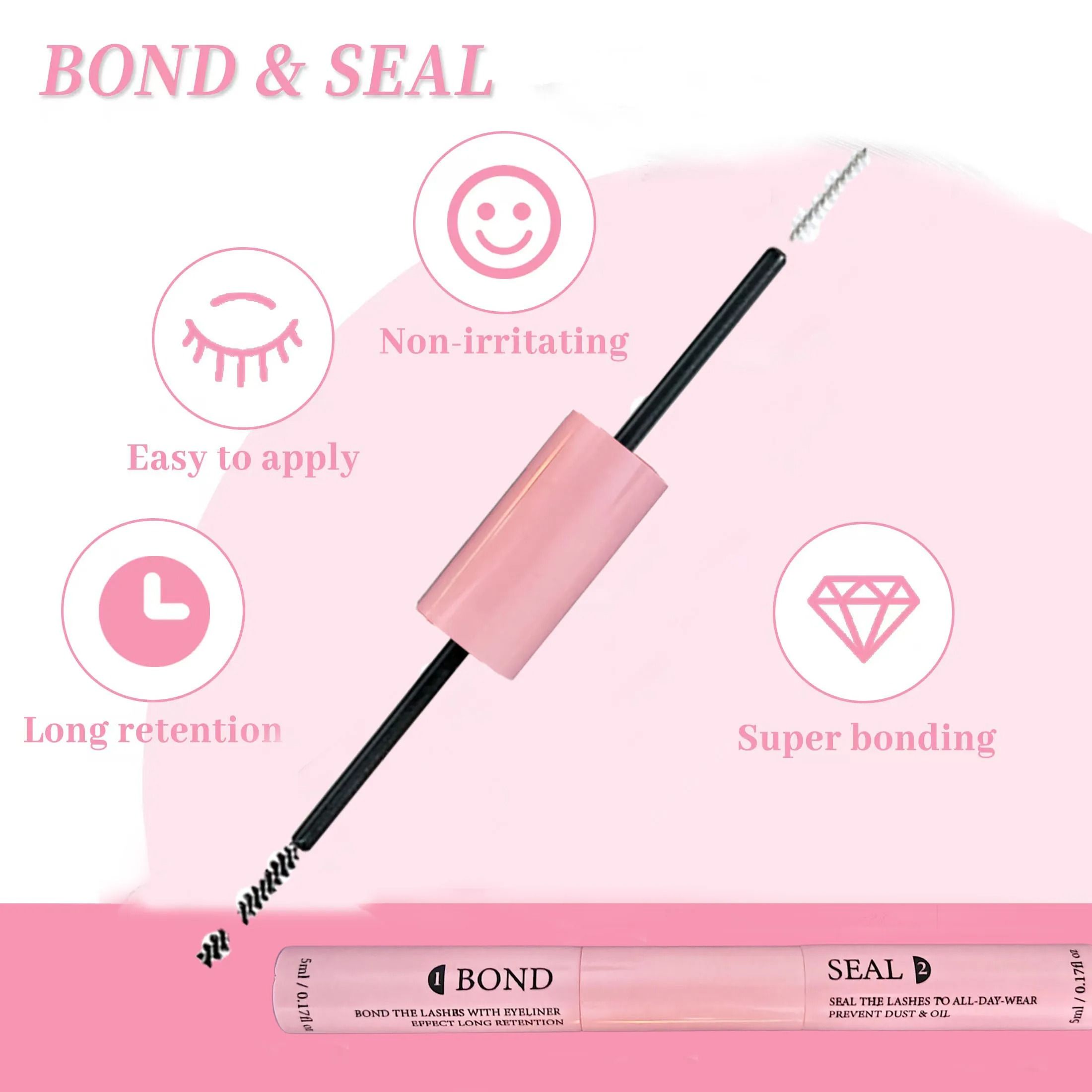 Lash Bond and Seal Kit with Glue Remover and Tweezers