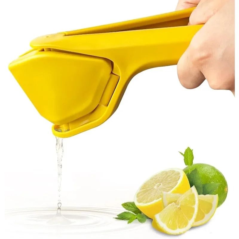 Max Juice Extraction Lemon Lime Squeezer – Easy-to-Use Flat Citrus Press with Built-in Strainer