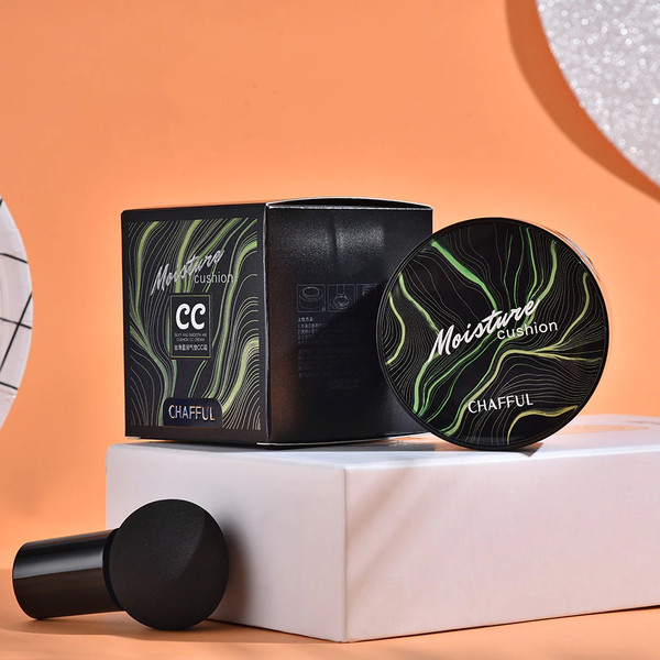 Perfect Your Complexion - Flawless CC Cream Foundation with Mushroom Head Air Cushion, Matte Finish for All Skin Types