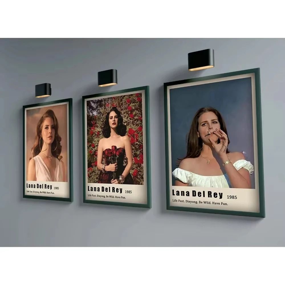 Lana Del Rey Canvas Wall Art Poster for Aesthetic Bedroom Decor