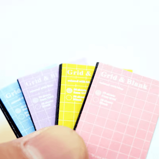 Mini Dollhouse Exercise Books Set 1/12 Scale Study Room Accessories (4pcs)