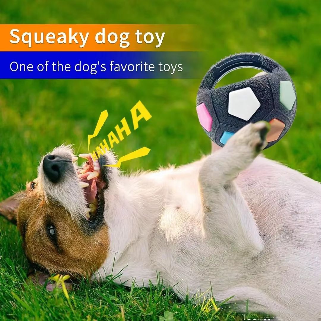 Durable Football and Tennis Ball Shaped Pet Dog Toys