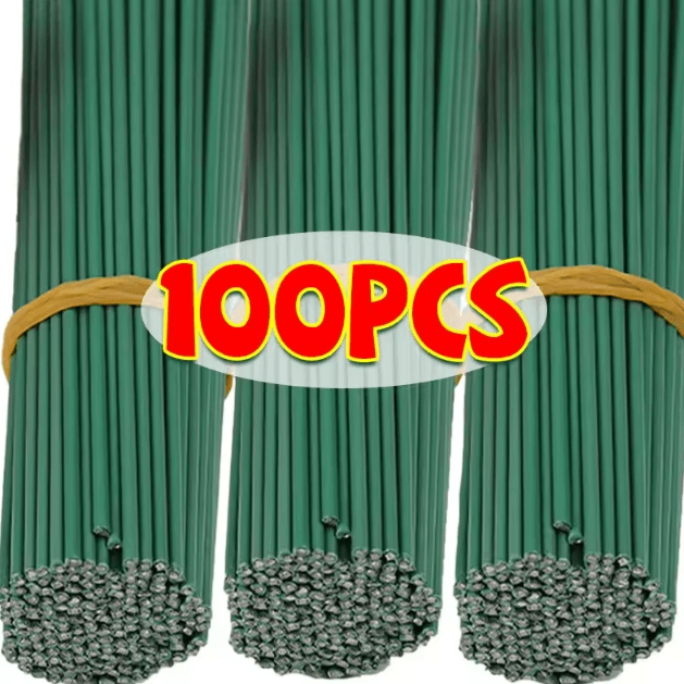 Artificial Flower Stems Bendable Iron Wire Set with Floral Tape for DIY Crafts & Wedding Decor