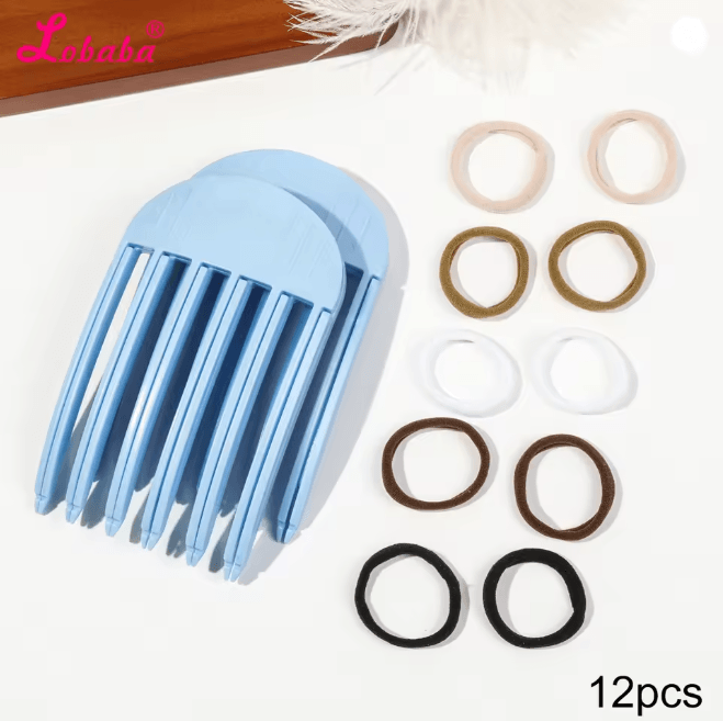 Volumizing Hair Lift Clips and Ties Set