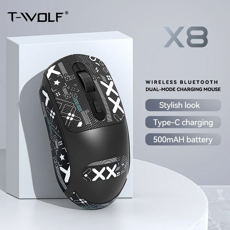 Ergonomic RGB Silent Wireless Office Mouse