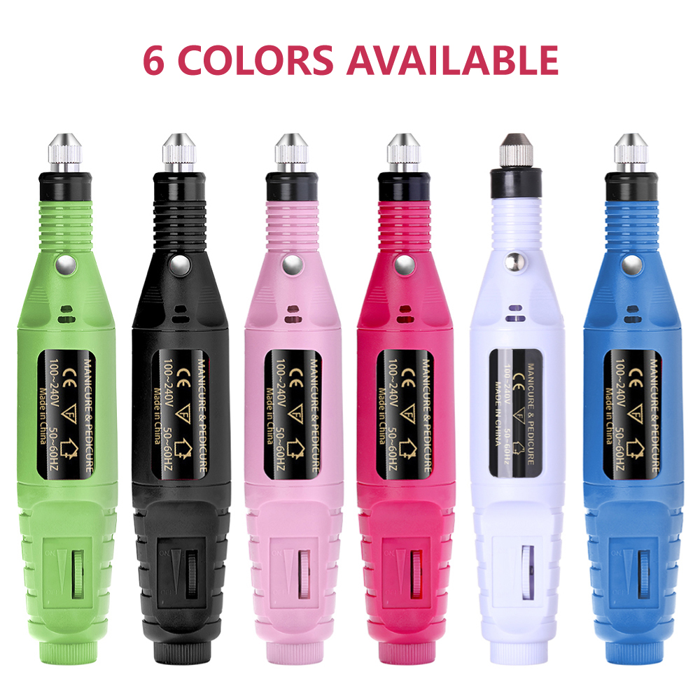 Strong Nail Polishing Tool Set, LULAA Electric Nail Drill Machine for Pedicure Grinding
