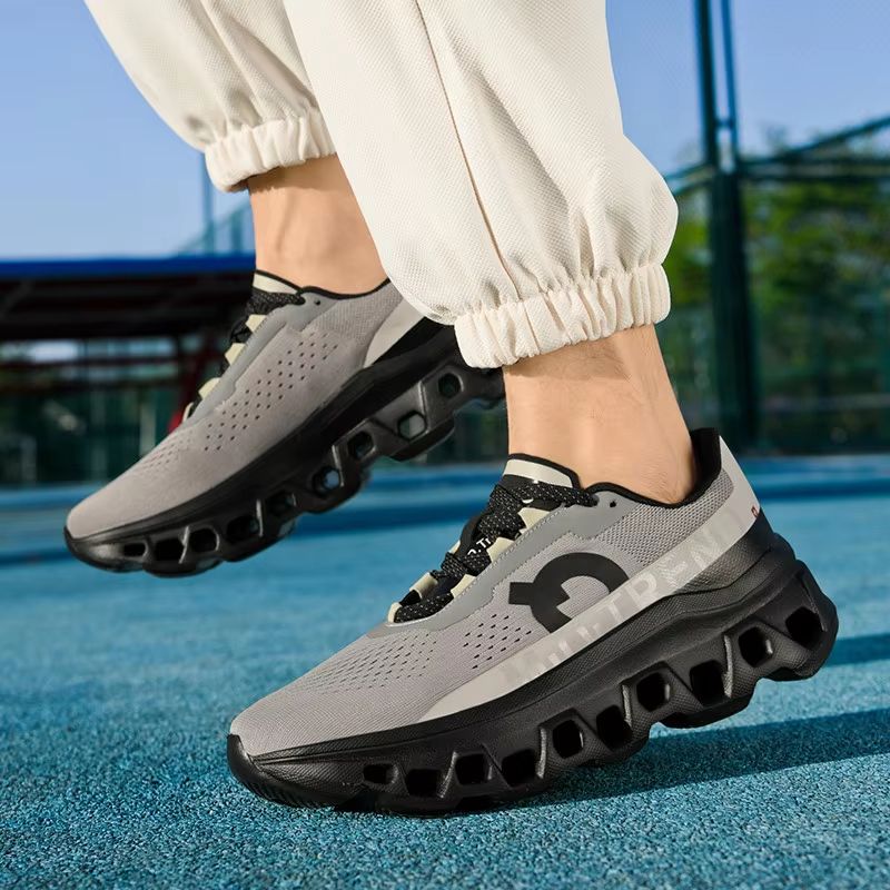 Lightweight Mens Cushioning Running Shoes, Non-Slip Athletic Casual Sneakers for Outdoor Travel & Walking Comfort