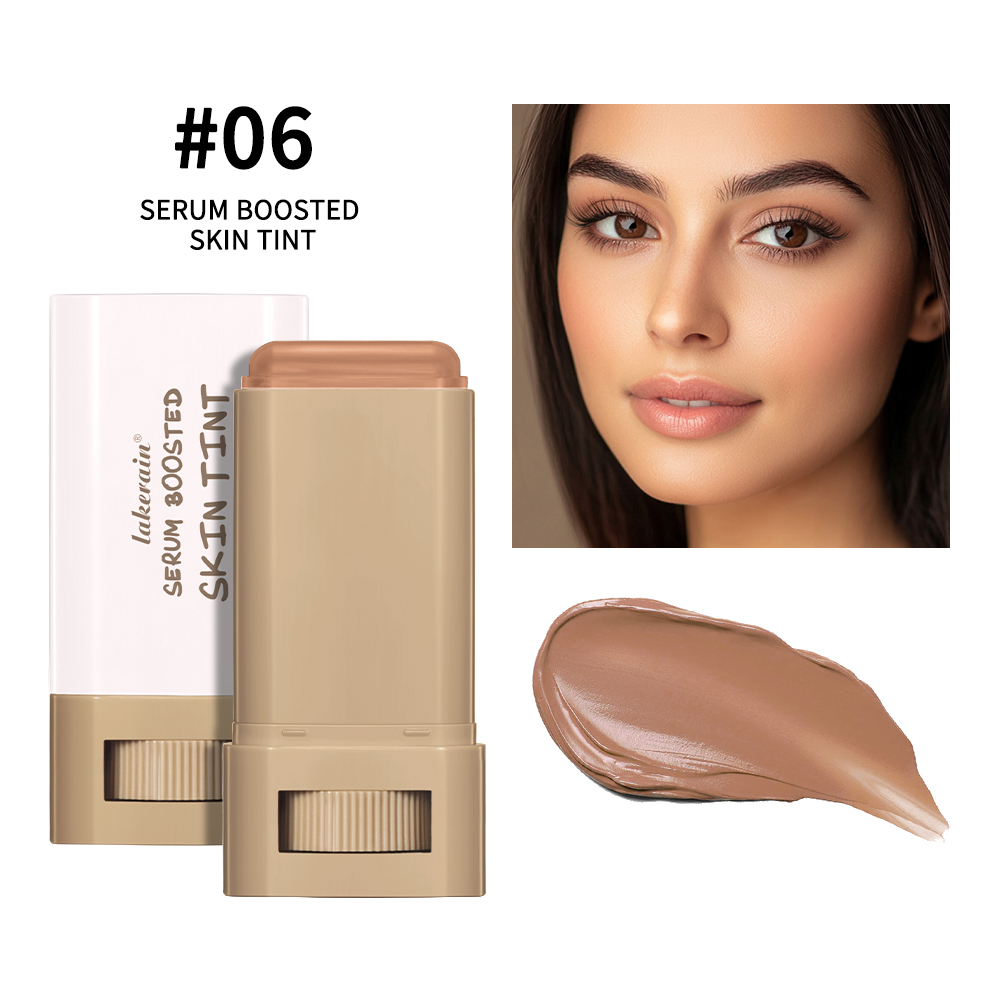 Waterproof Skin Tint Stick Nourishing Solid Tinted Serum Balm Foundation Face Contour Stick Makeup