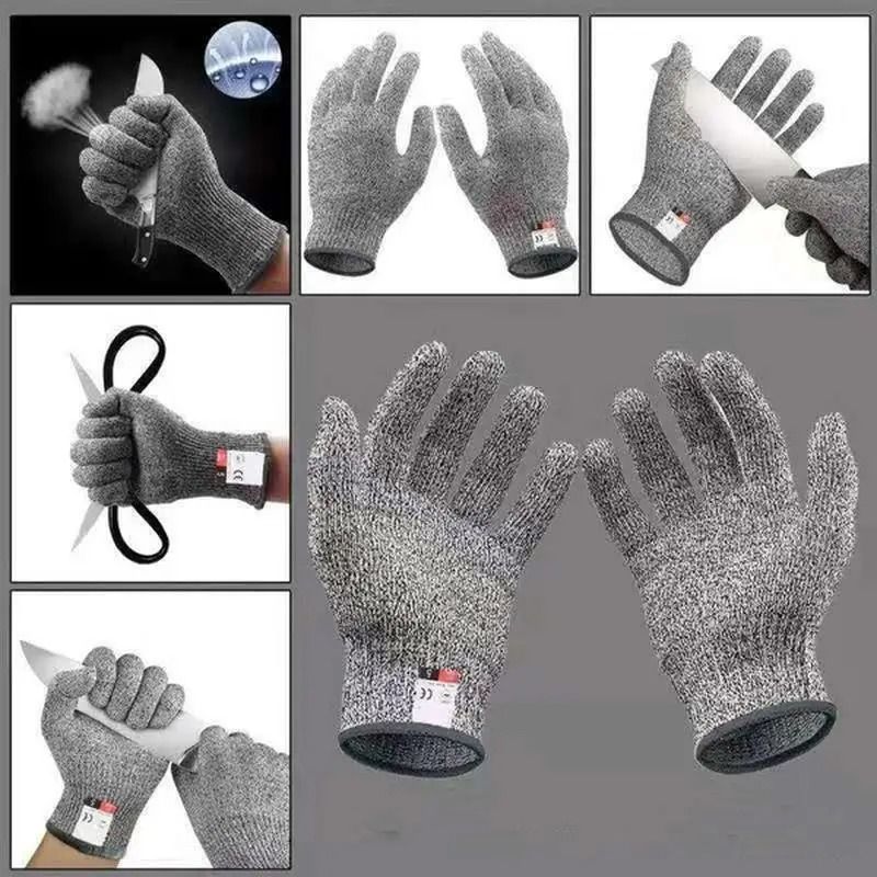 Level 5 Safety Protection Anti-Cut Gloves Cut-Proof and Stab-Resistant Metal Mesh Butcher Gloves