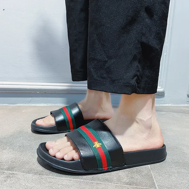 Mens Ultra Soft Slippers, Casual Summer Slides, Non-slip Wear-resistant Sandals, Indoor Outdoor Brand Man Summer Slipper
