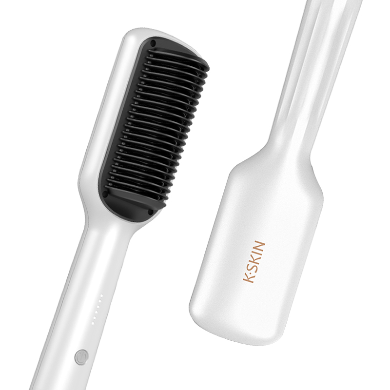 Top Hot Sale Hair Straightener 2 in 1 Mini Brush, Professional Hair Flat Iron Comb, Travel Styling Tool