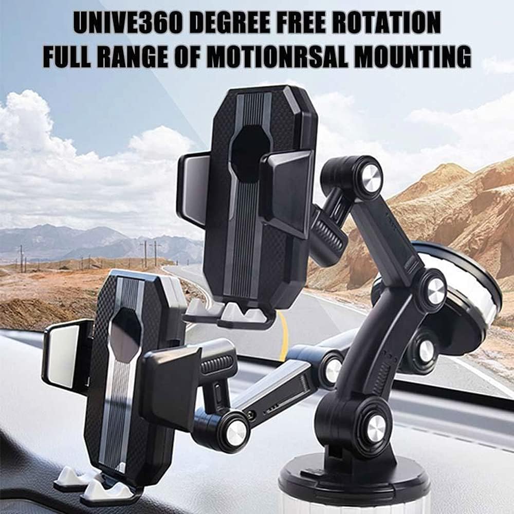 One-Button Pop-up Universal Dashboard, Windshield Phone Holder, Strong Suction Cup Cell Phone Stand