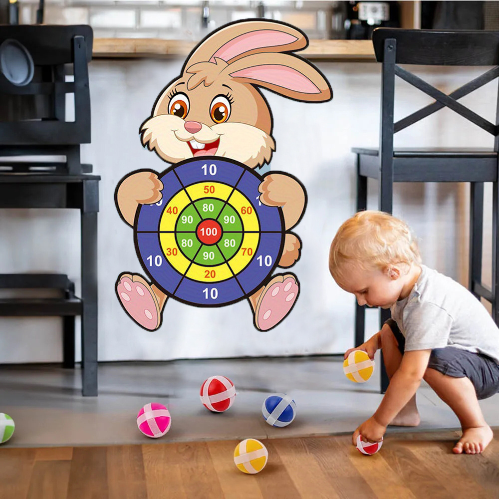 Sticky Ball Dart Board, Kids Toy for Indoor Sports, Montessori Educational Games for Children, Baby Toy Gift