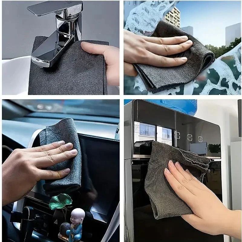 Magic Glass Cleaning Cloth – Thickened Streak-Free Towel & Reusable Dual-Sided Eraser
