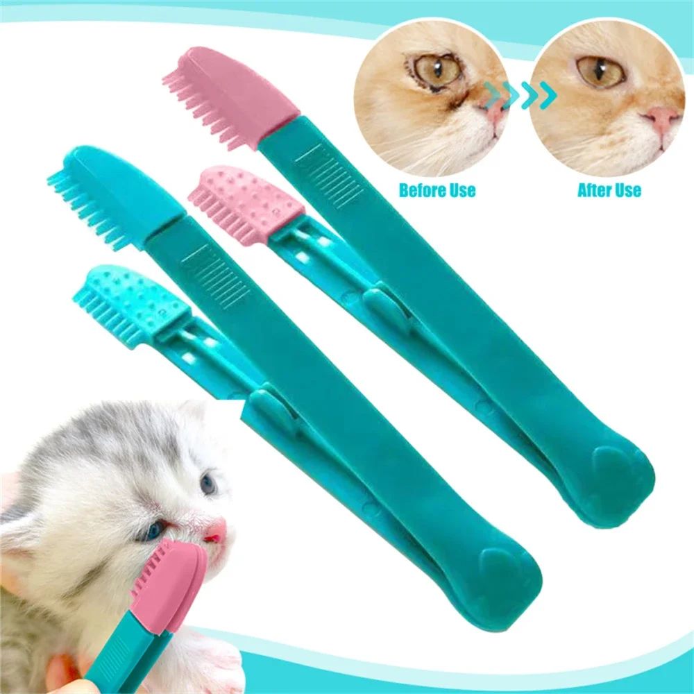 ClearView Gentle Care Brush – Pet Eye Cleaning Tool & Soft Tear Stain Remover for Cats and Dogs
