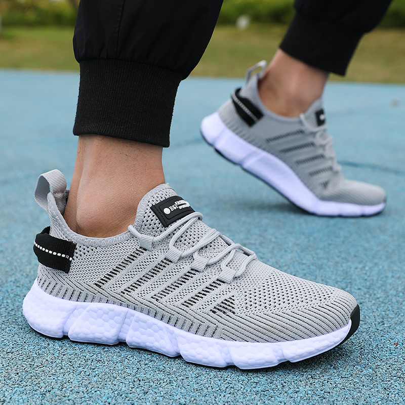 Mens Soft Soled Mesh Running Shoes, Breathable Summer Casual Trainers for Comfort, Style & Versatile Outdoor Sports